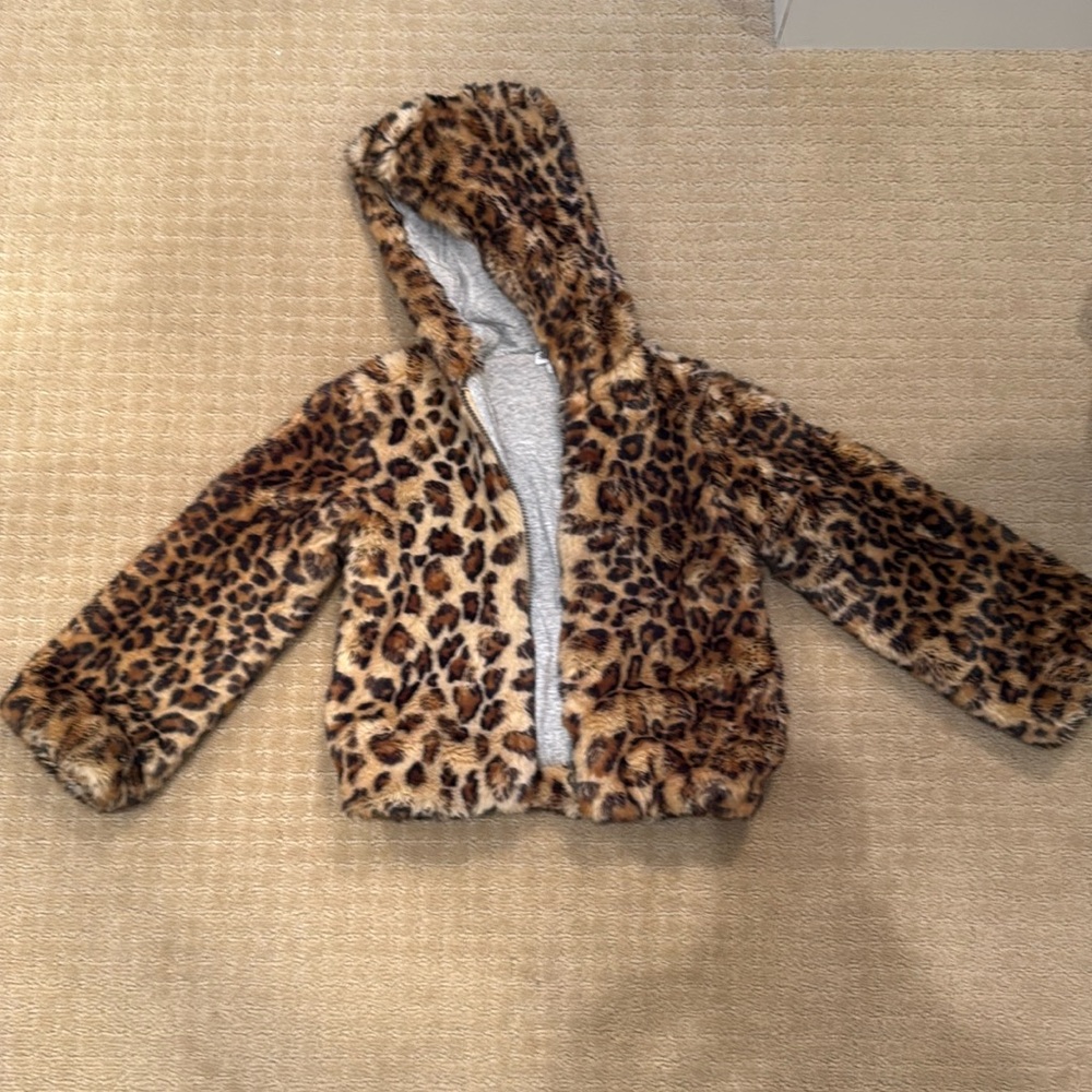 Splendid faux fur leopard coat size 6x